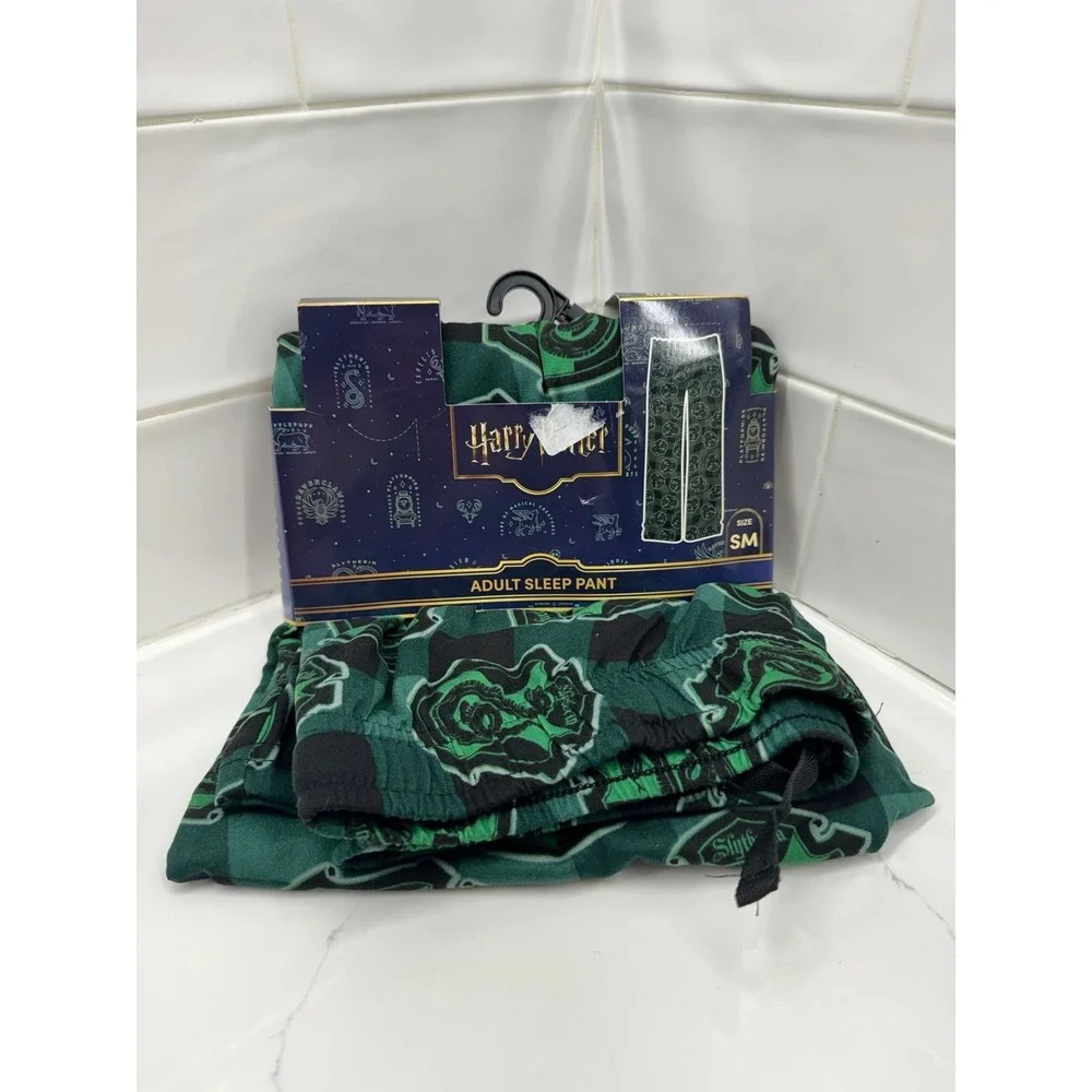 Harry Potter Slytherin Checkered Allover Print Sleep Pants — BoxLunch Exclusive